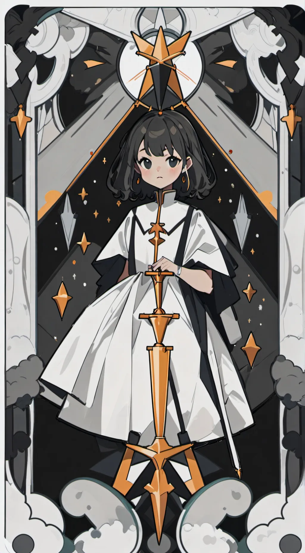 ai character: Mha scary background