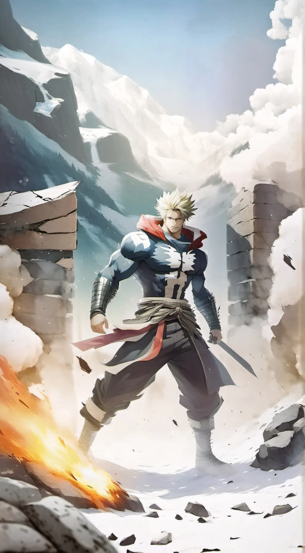ai character: Mha war background