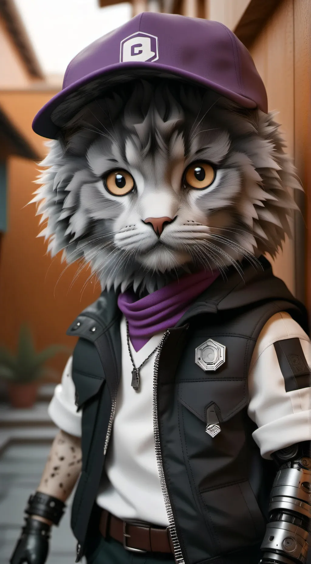 ai character: Uzi chiquita background