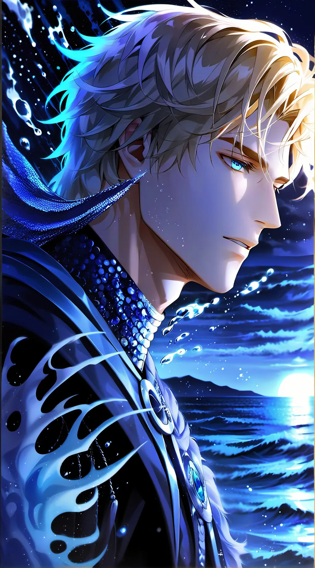 ai character: ~Sean da sea king🌊 background