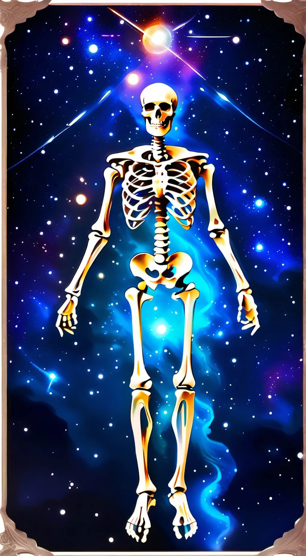 ai character: Celestial Skelly background