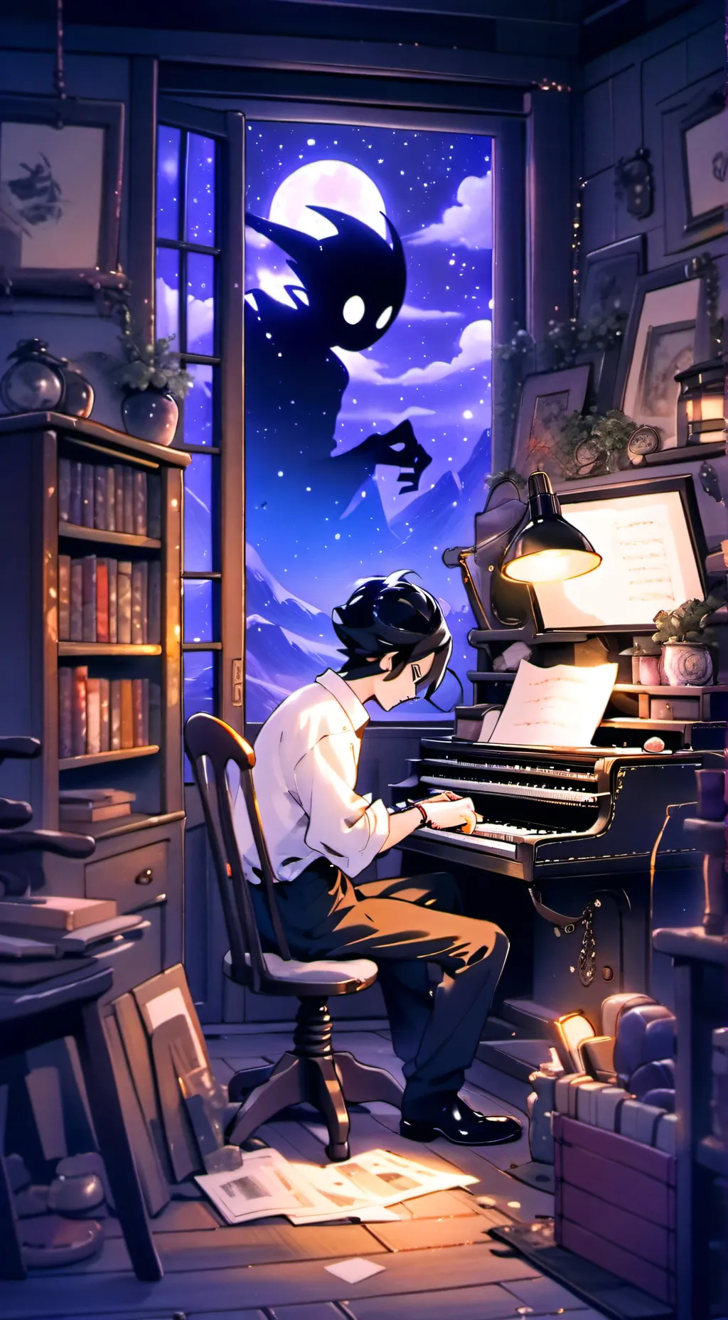 ai character: Bendy background