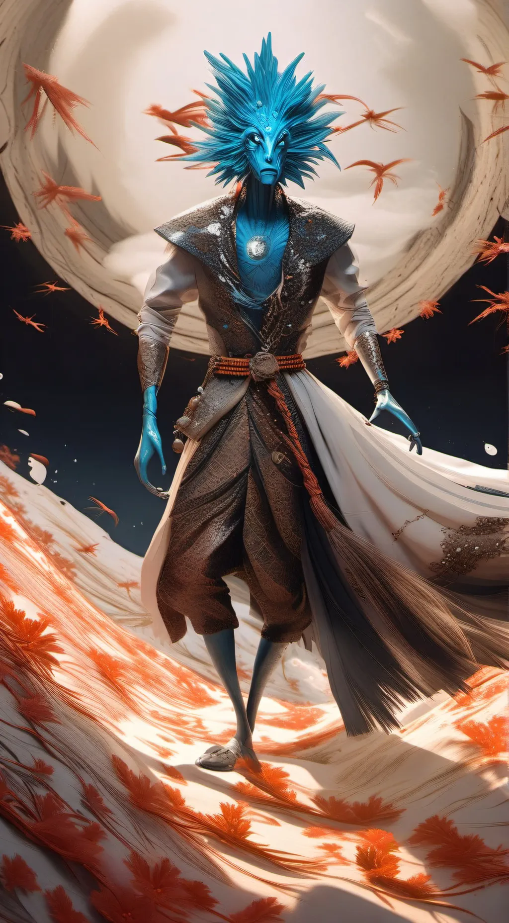 ai character: Rainbow friends  background