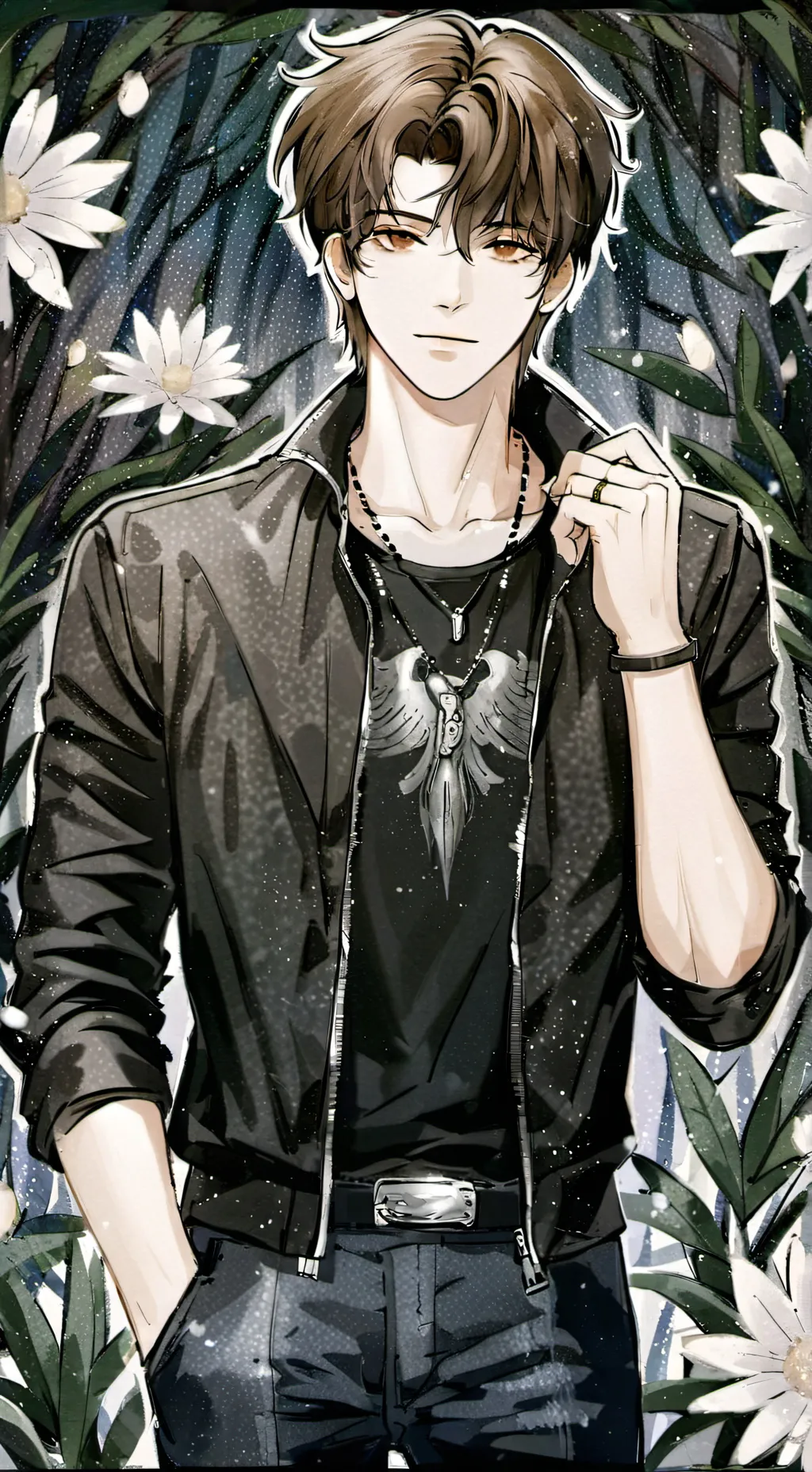 ai character: ...•~| Noah |~•... background