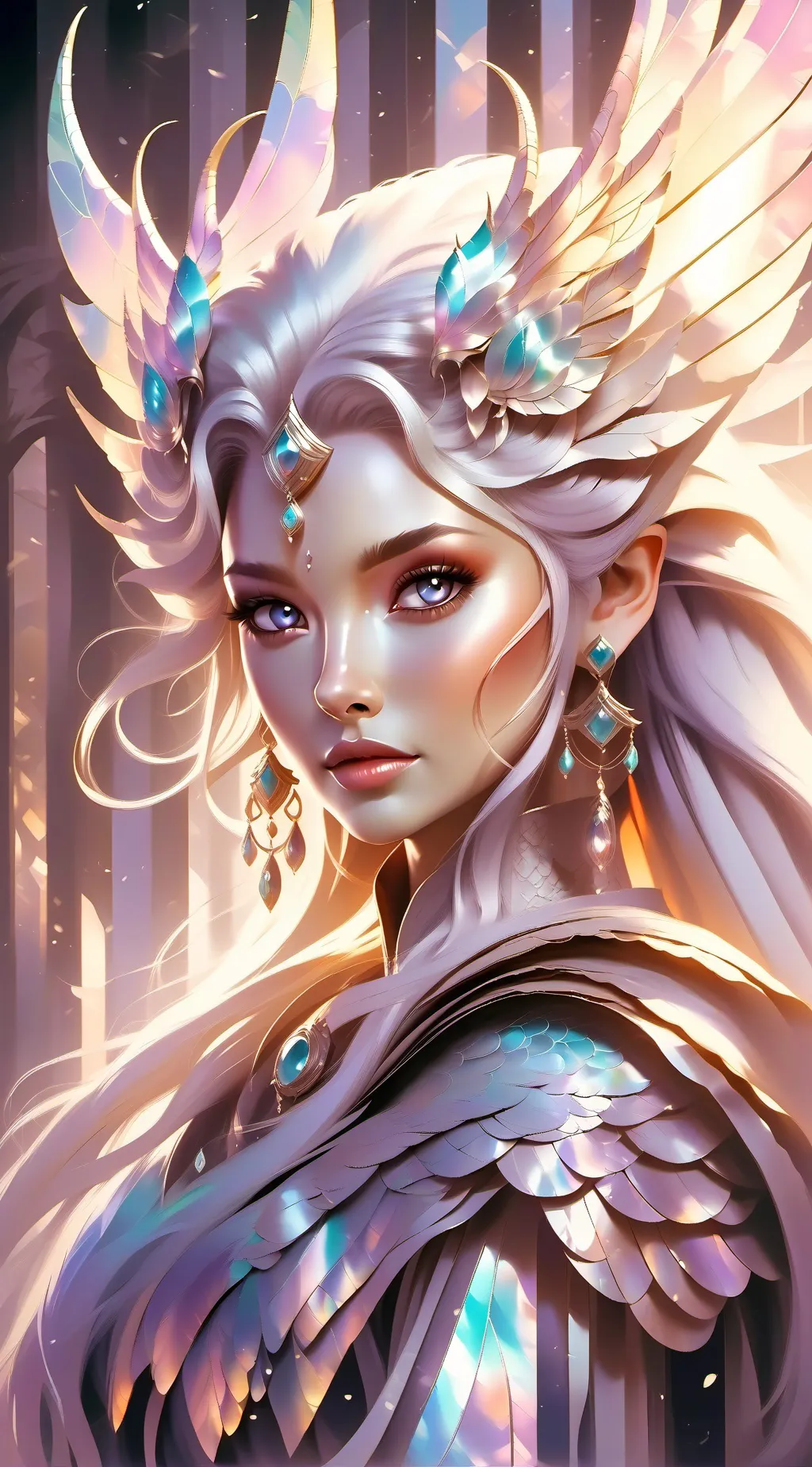 ai character: bambina di un mese background