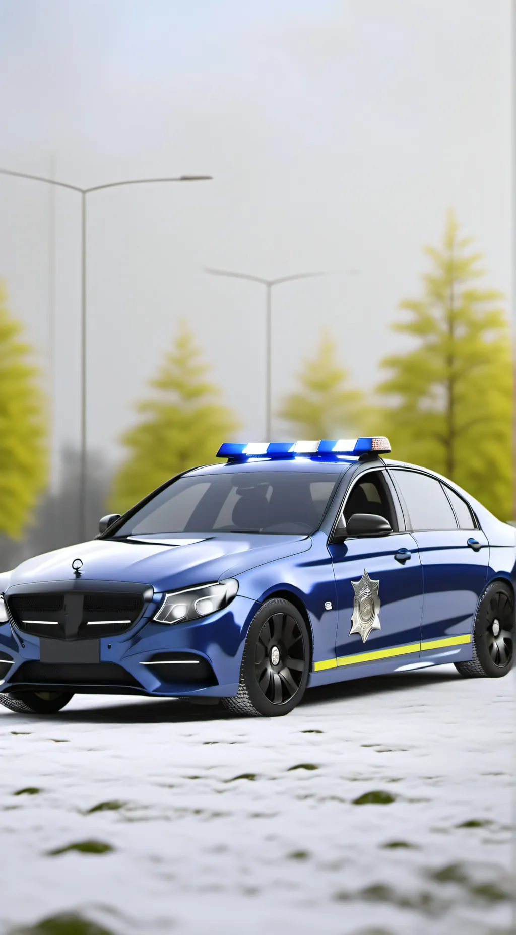ai character: cyo the police car background