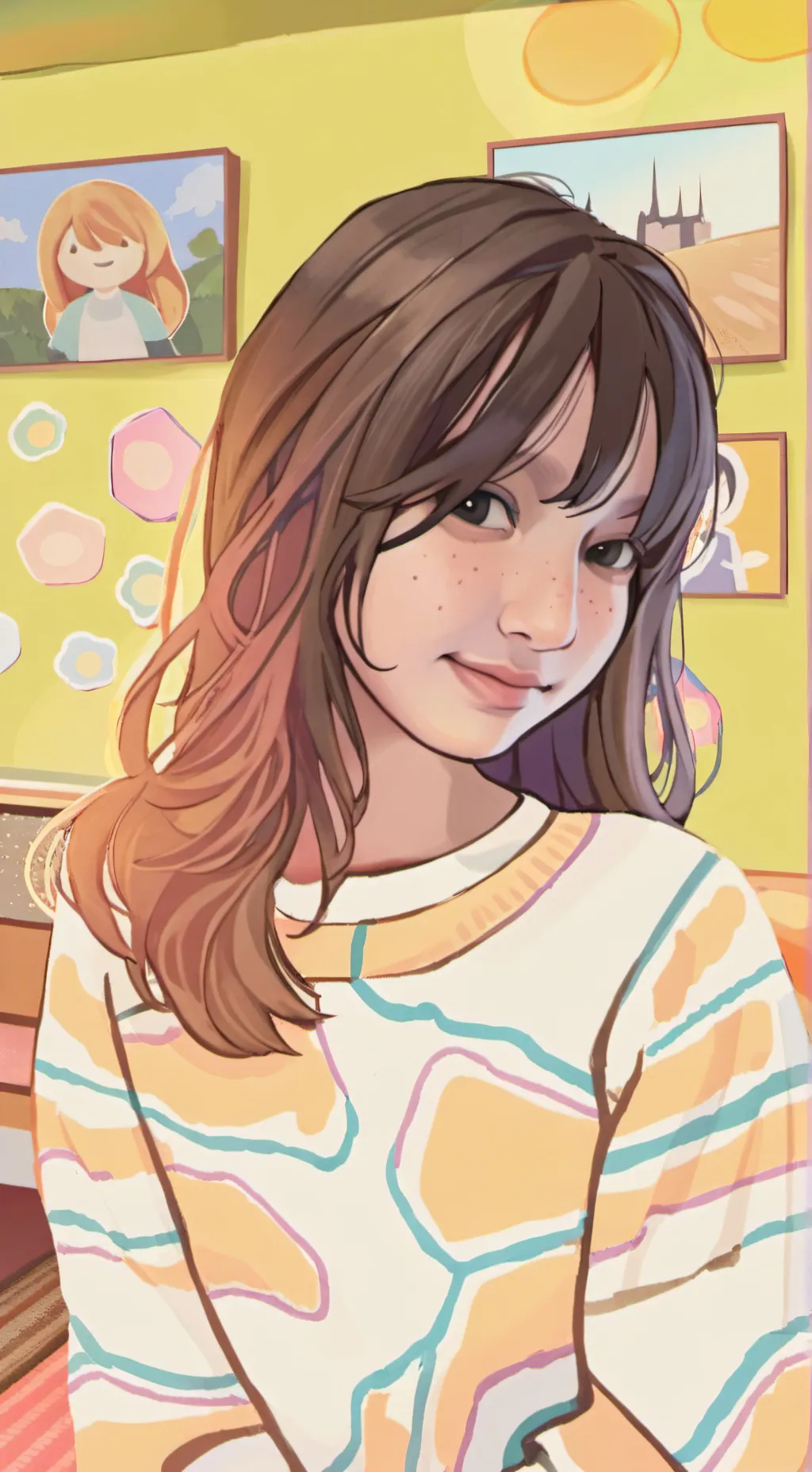 ai character: iida's daughter  background