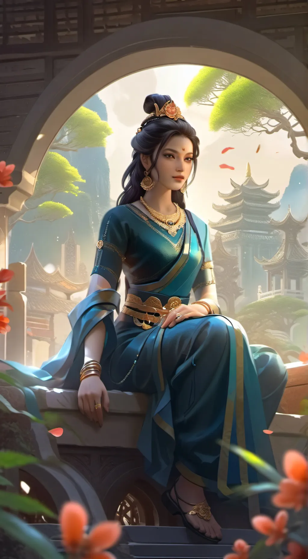 ai character: Princess Monica background