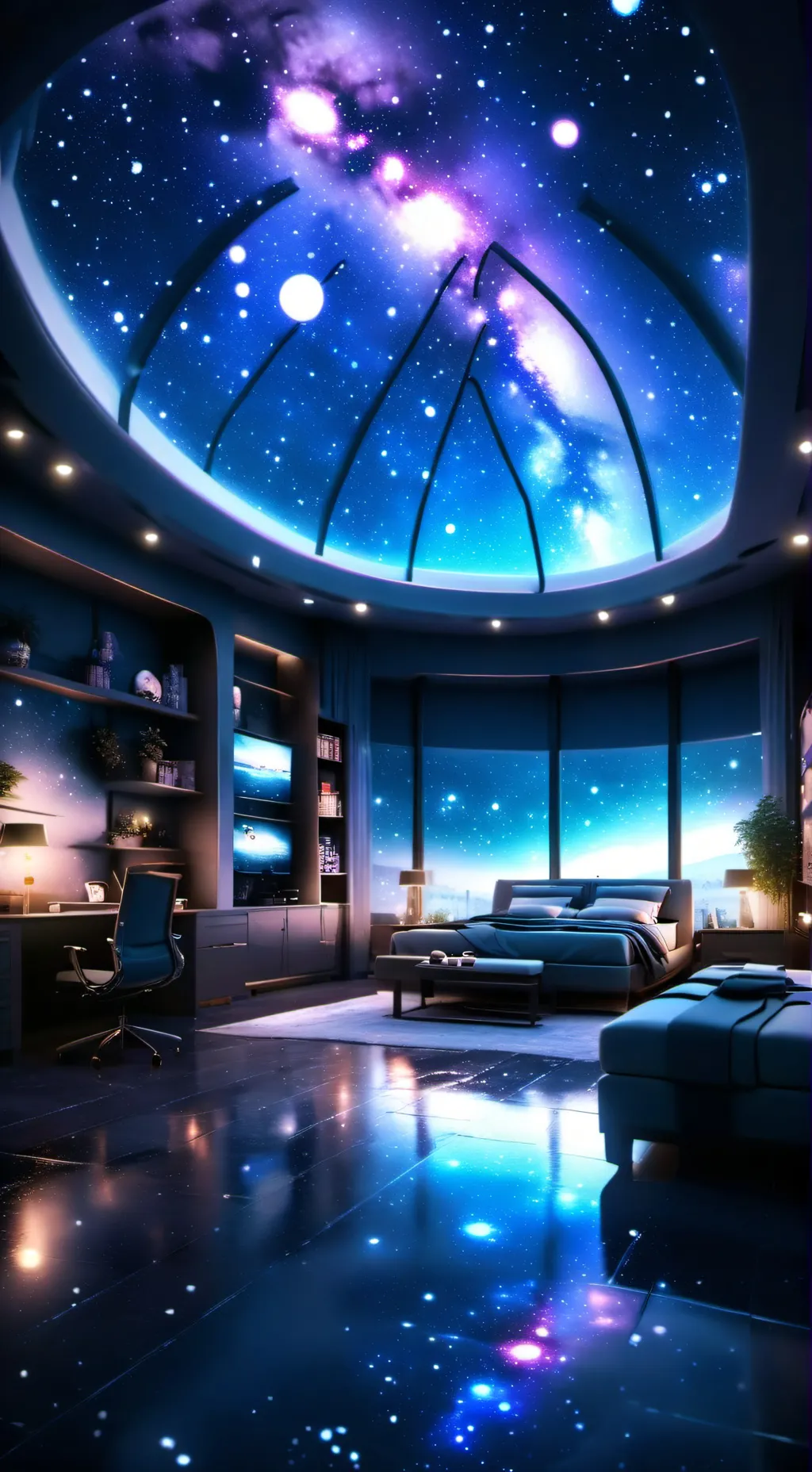 ai character: sleepover! background