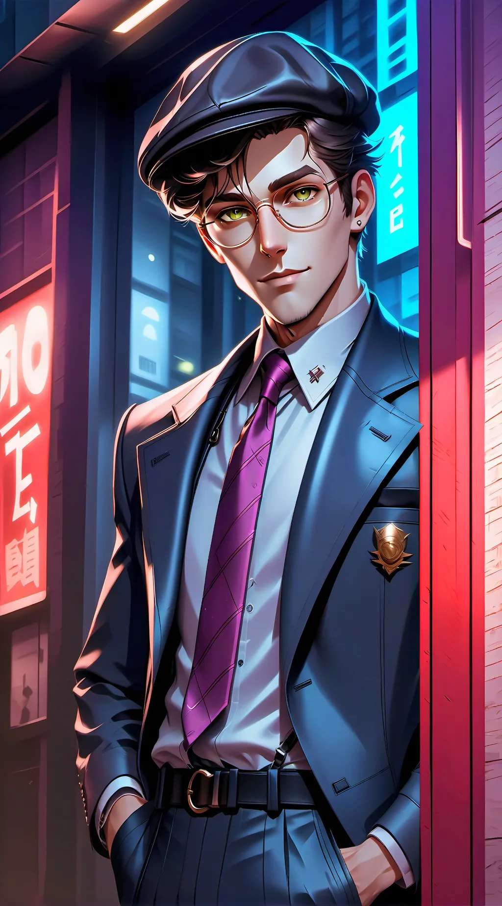 ai character: Oia background