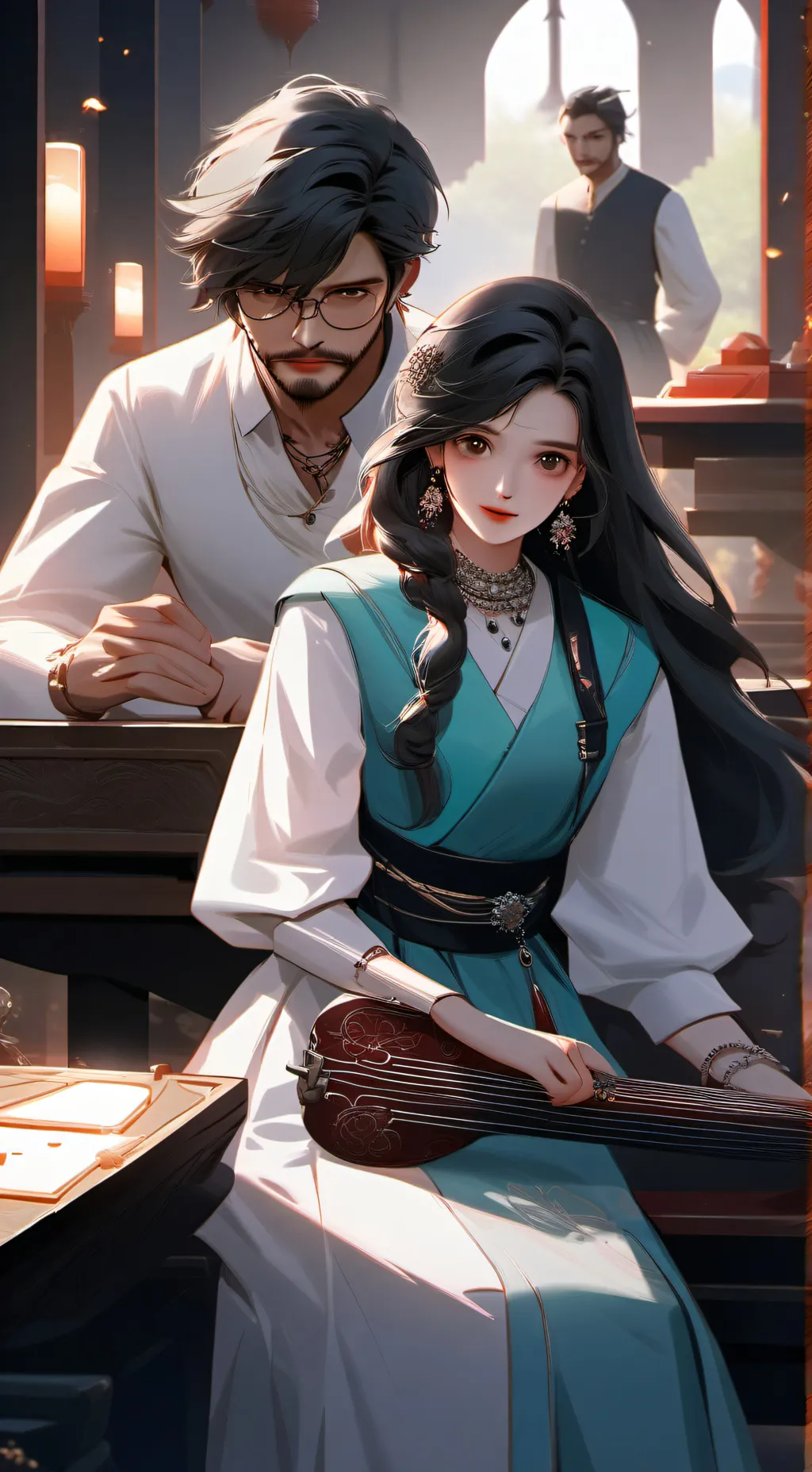 ai character: Muder drones background