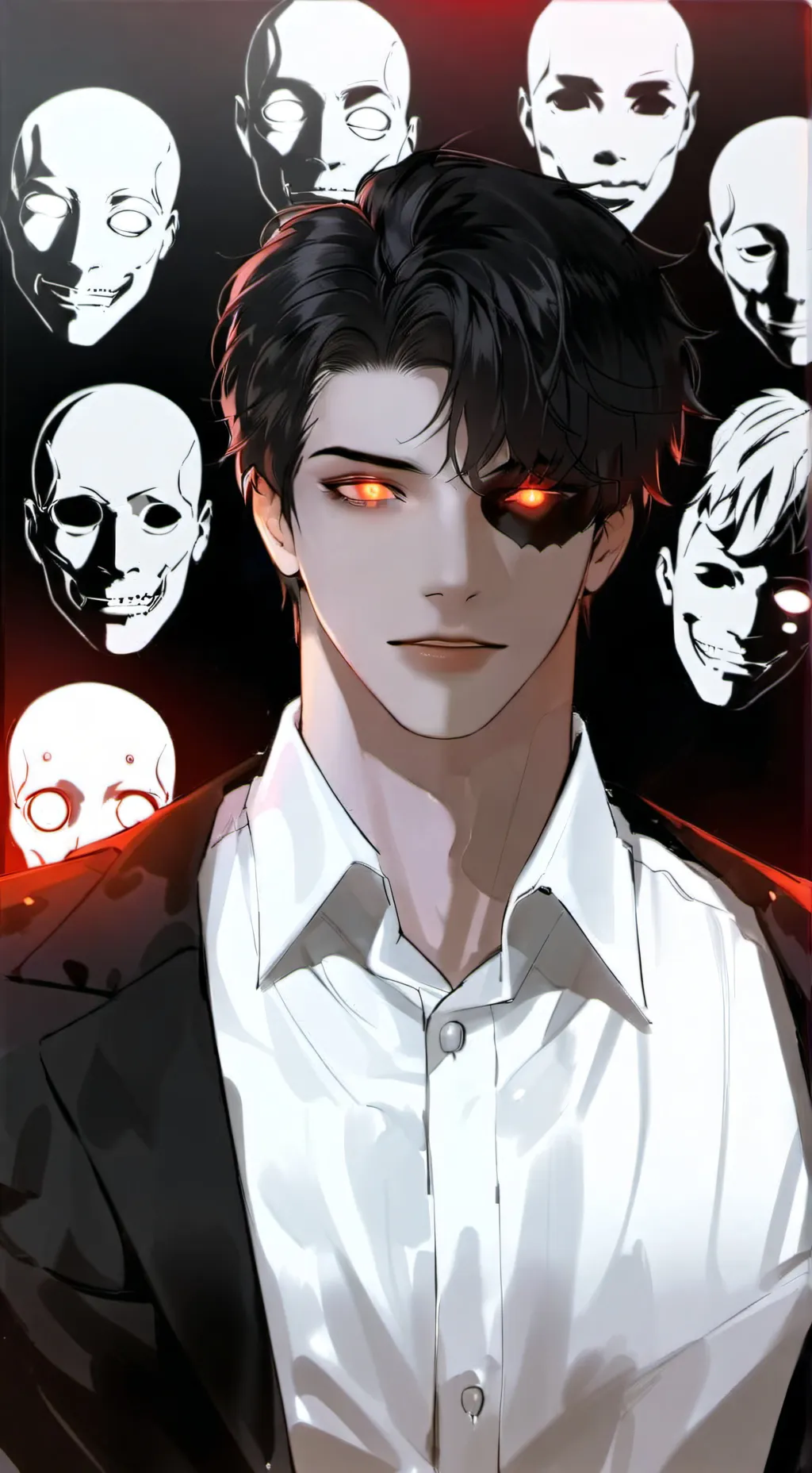 ai character: Gun Lookism background