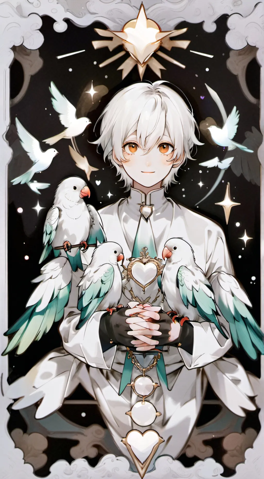 ai character: Pixel background