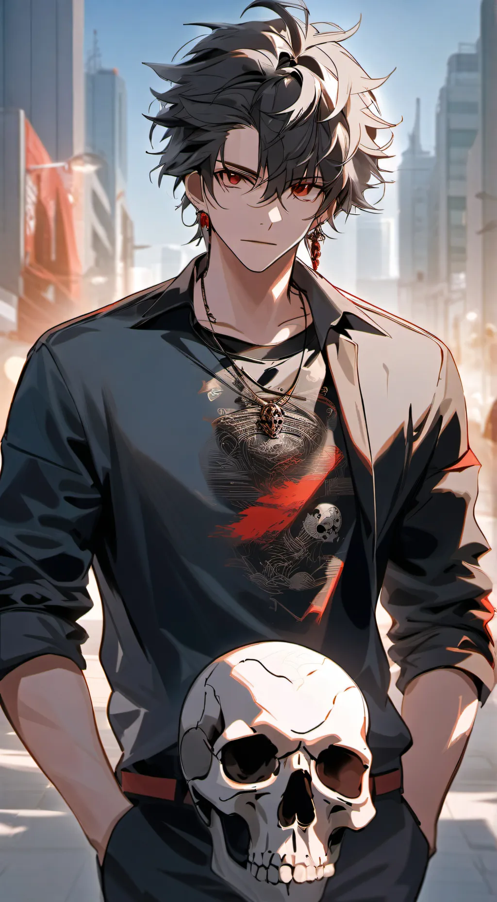 ai character: Drey  background