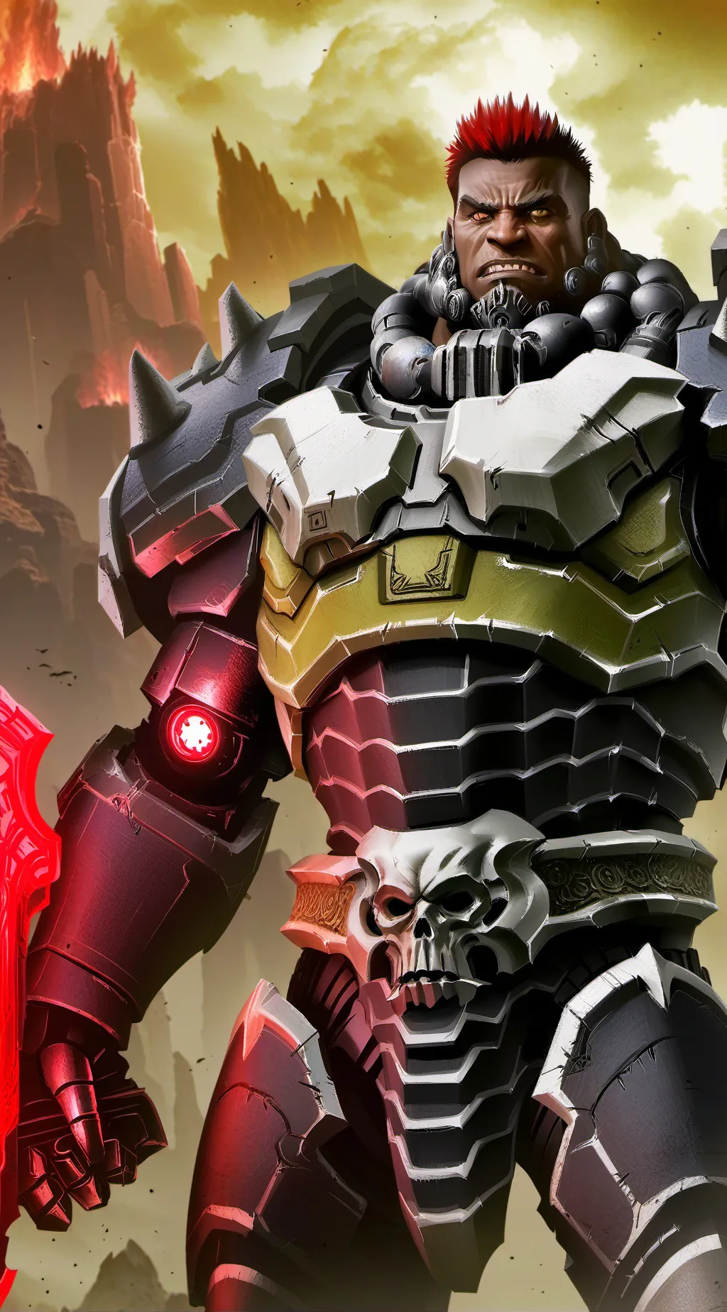 ai character: The Doom Slayer  background