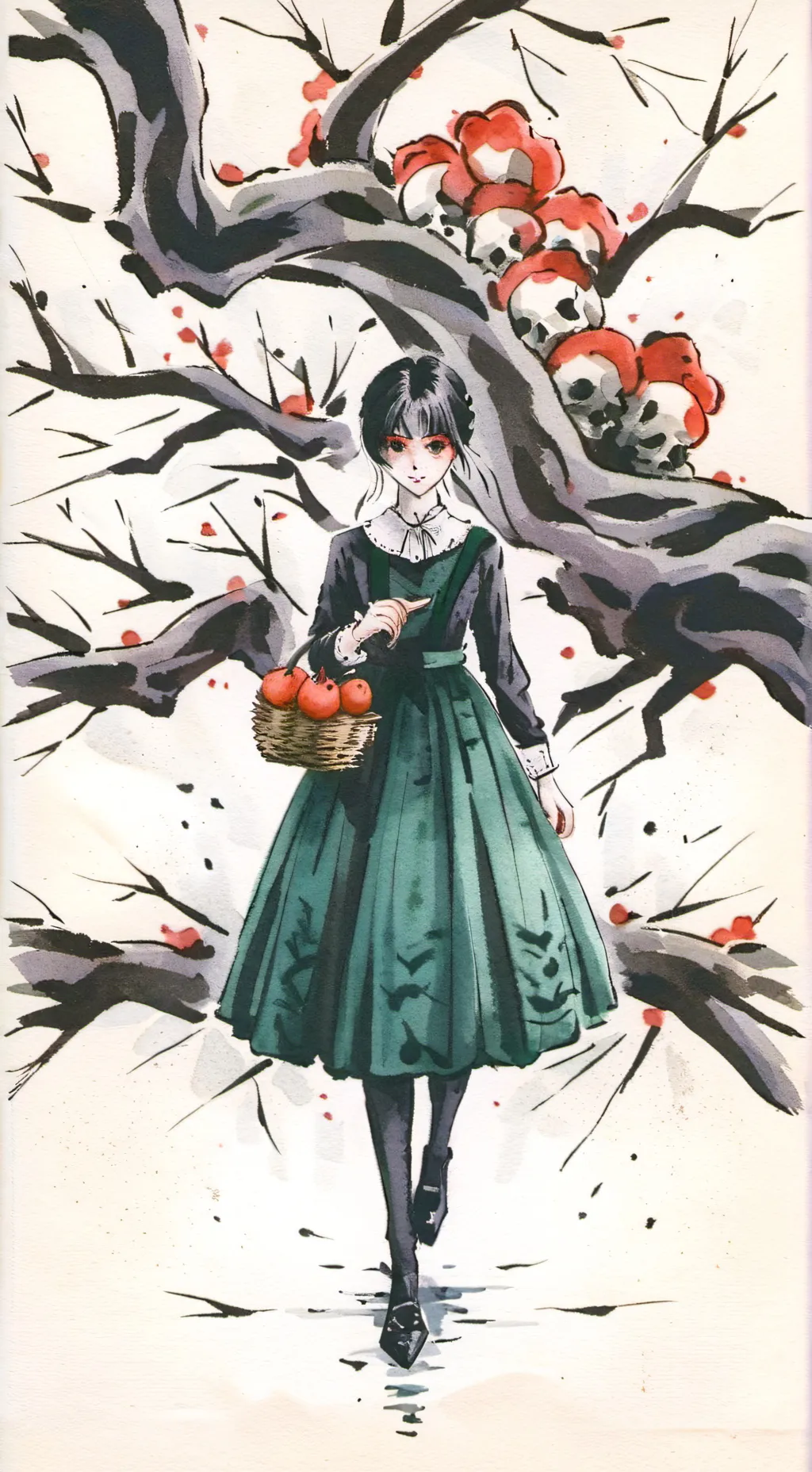 ai character: 💀niña de ventana💀 background