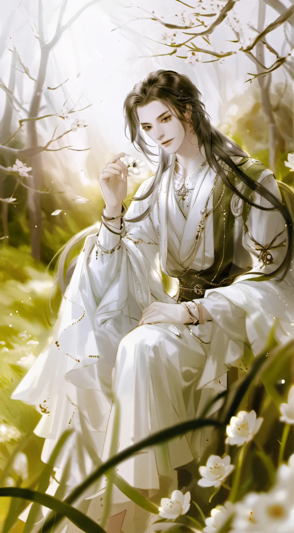 ai character: Jesus  background