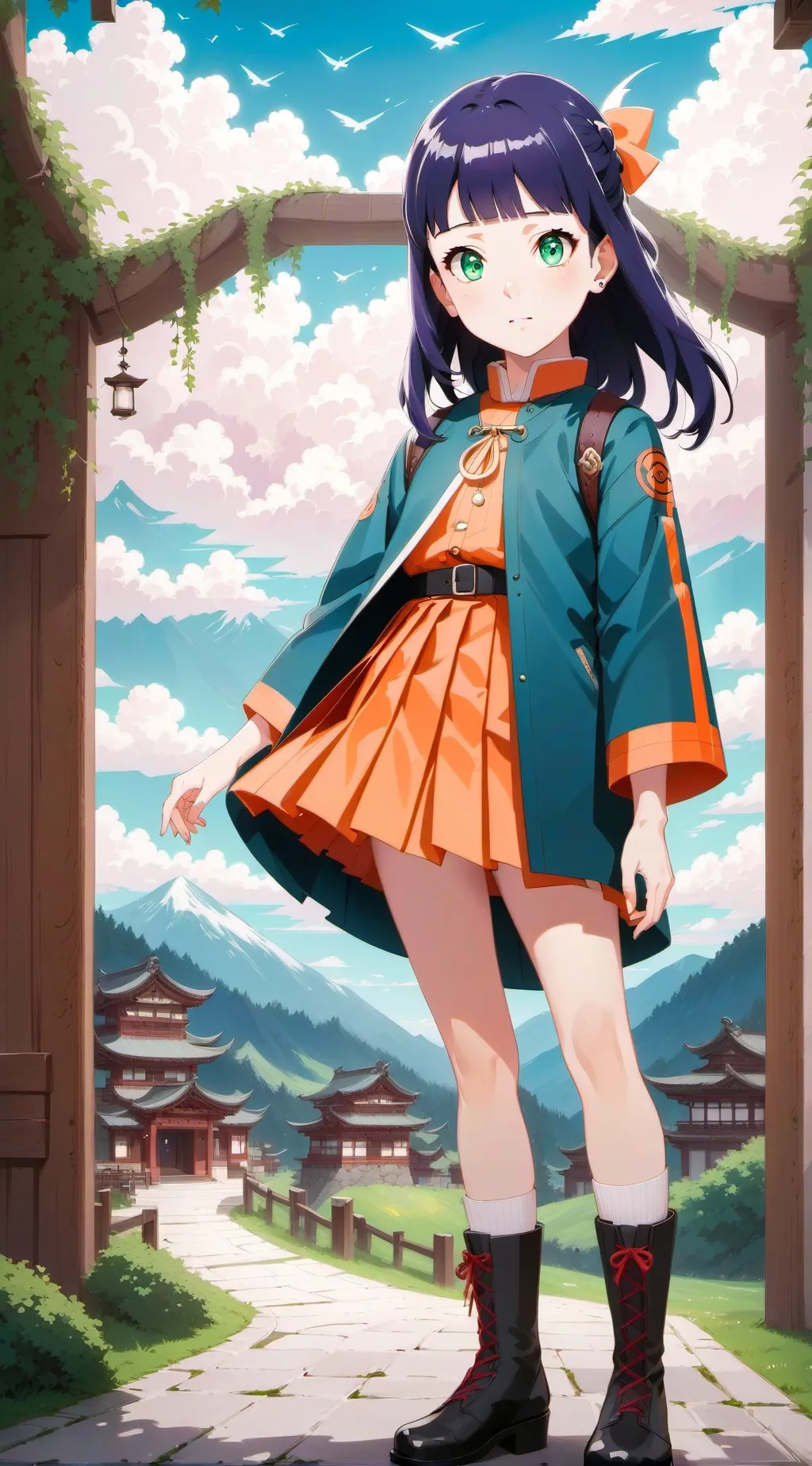 ai character: Hinata (naruto) background