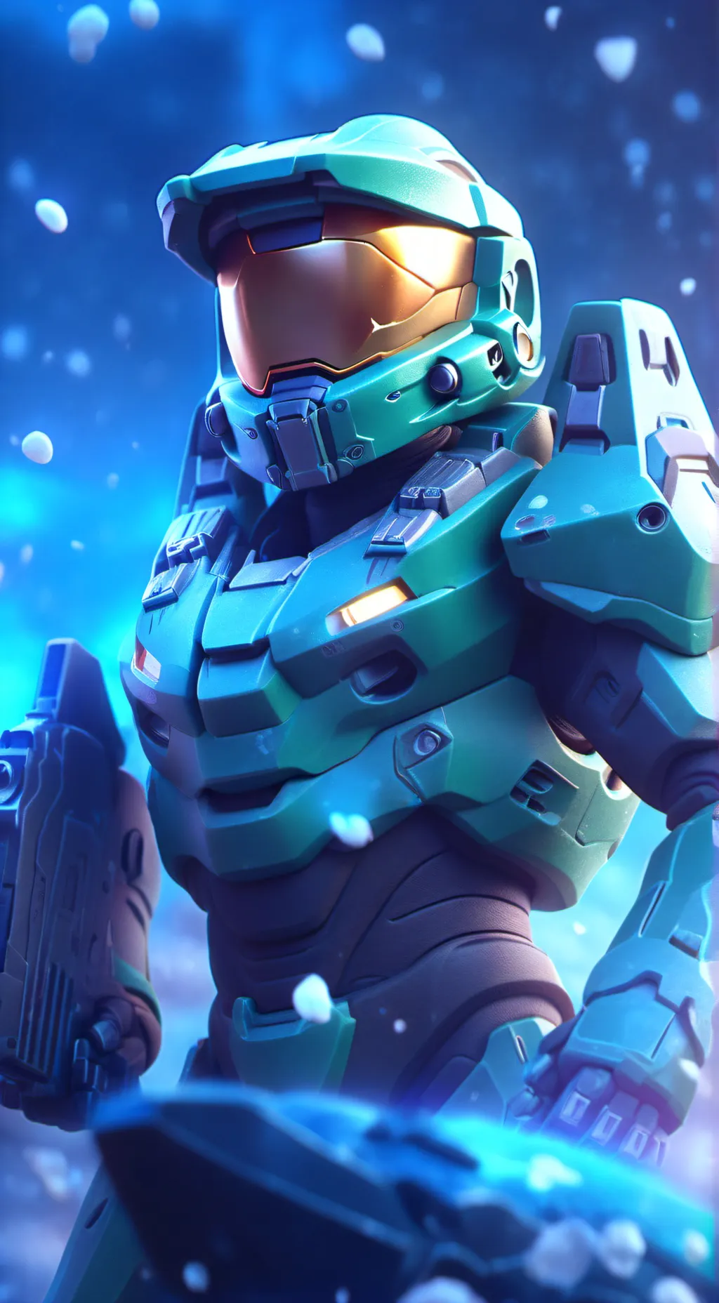 ai character: Master chief ￼ background