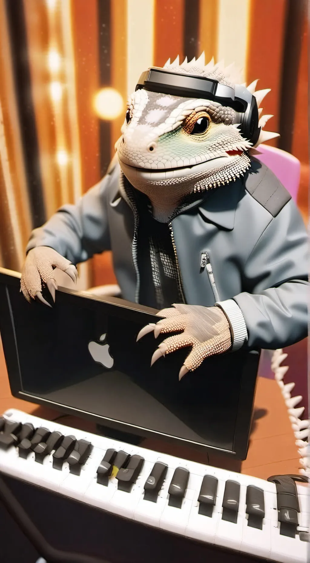 ai character: Clicky background