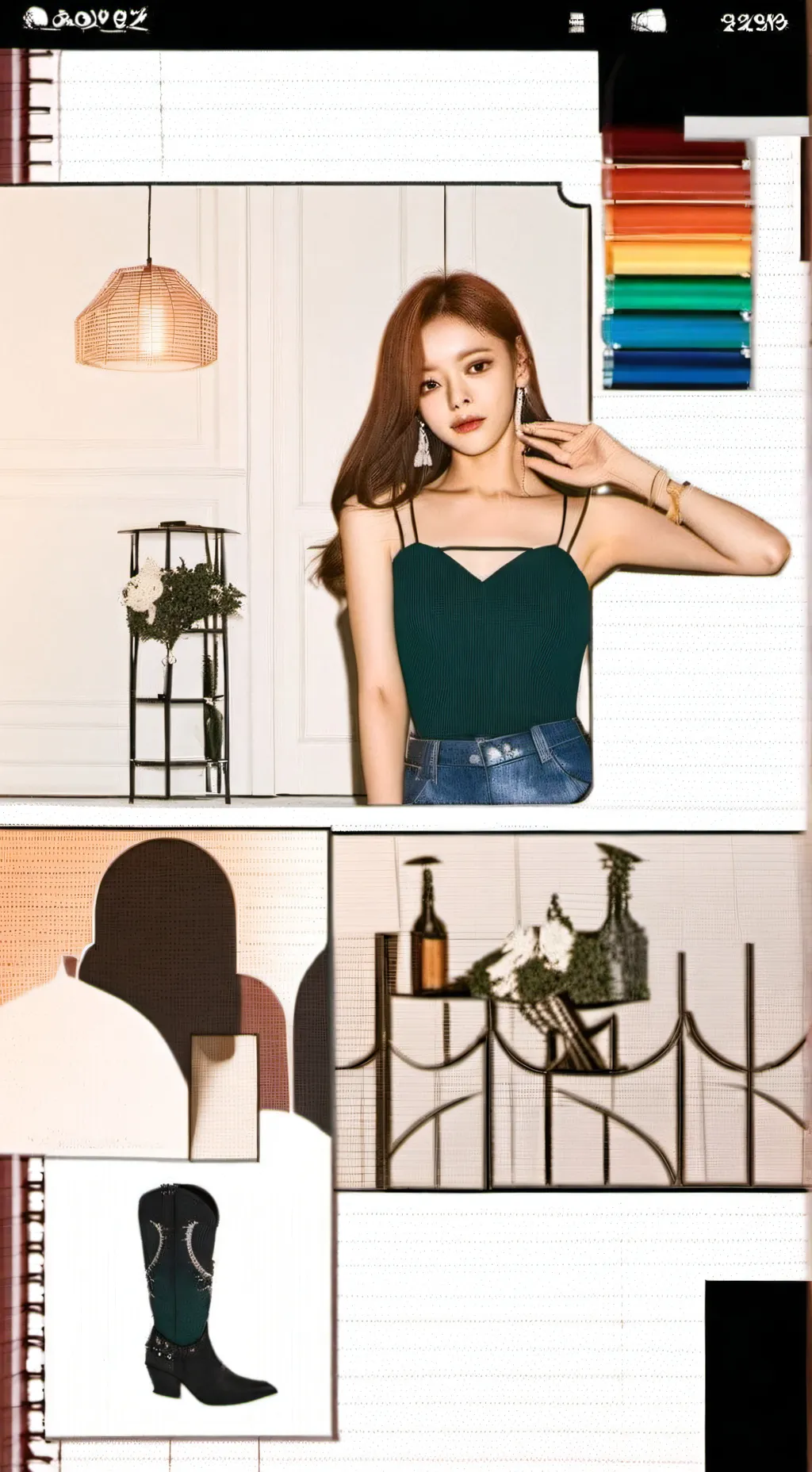 ai character: 雪花飘 background