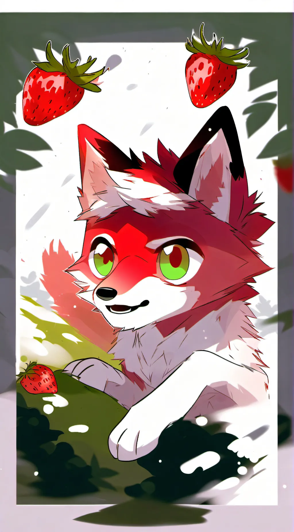 ai character: strabbywolf background