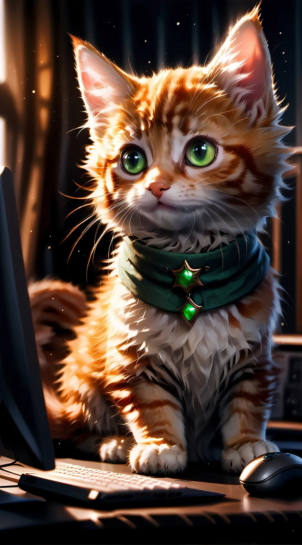 ai character: gatito abandonado  background