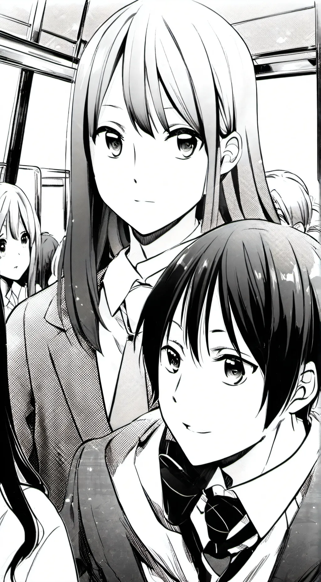 ai character: school trip background