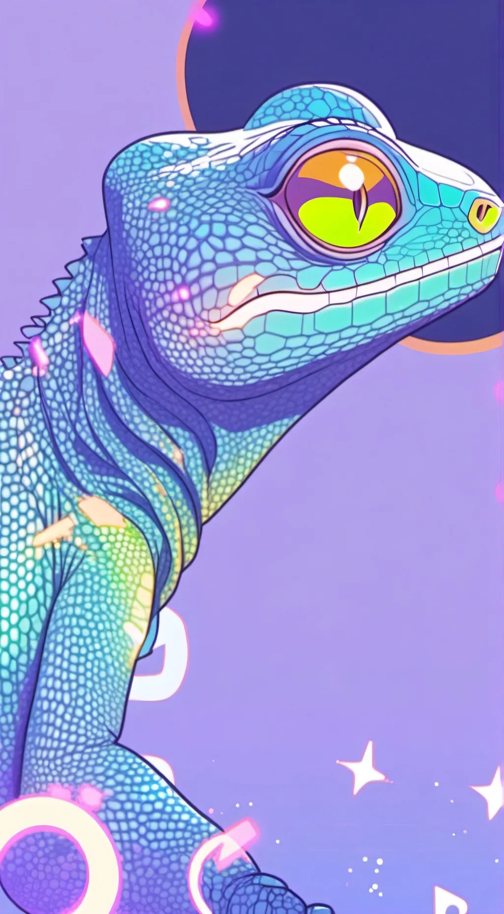 ai character: Pixel background