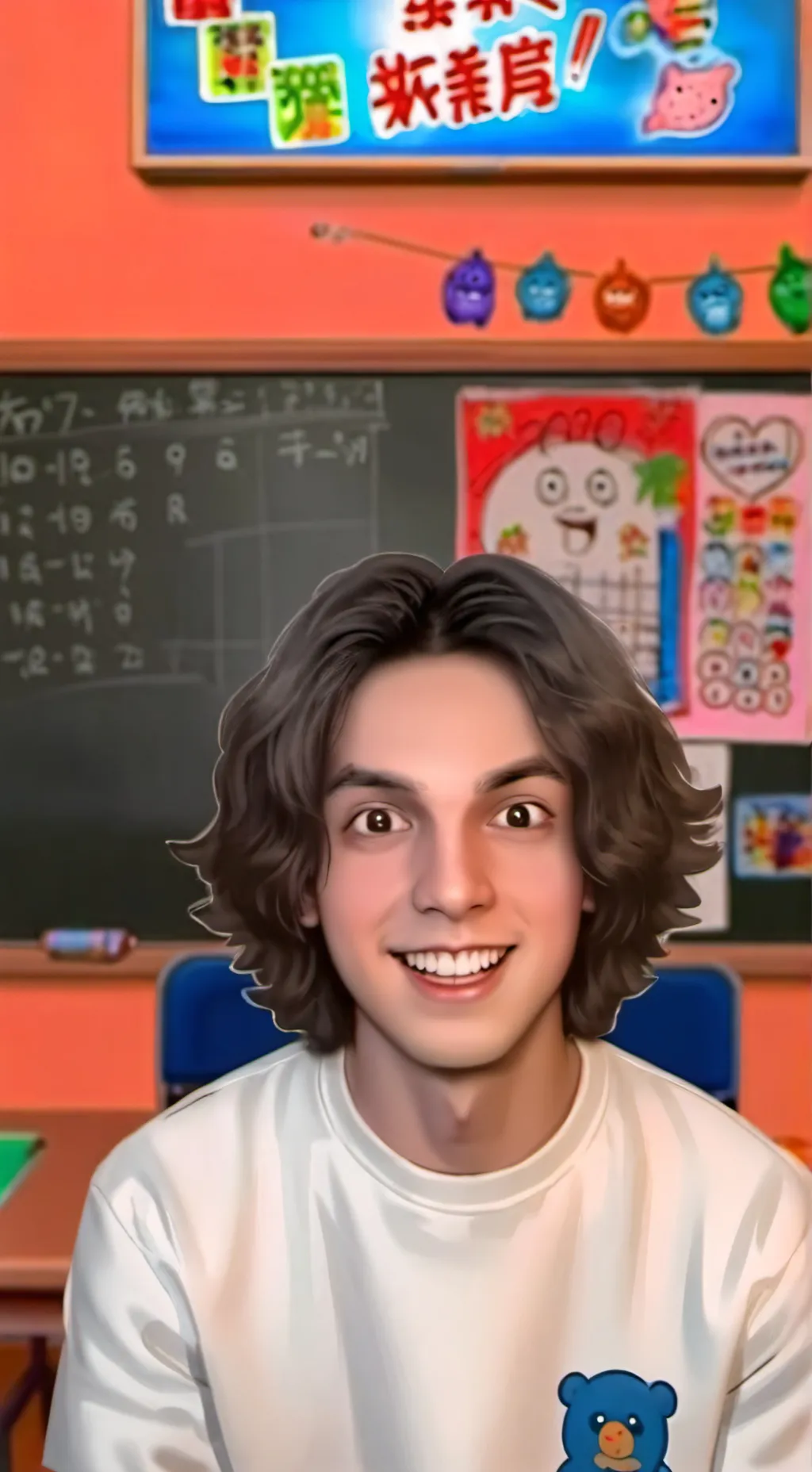 ai character: teacher pet background