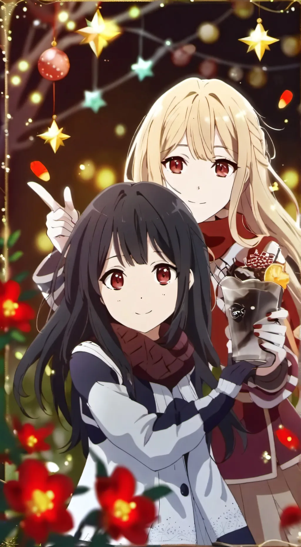 ai character: ai scream meme kny background