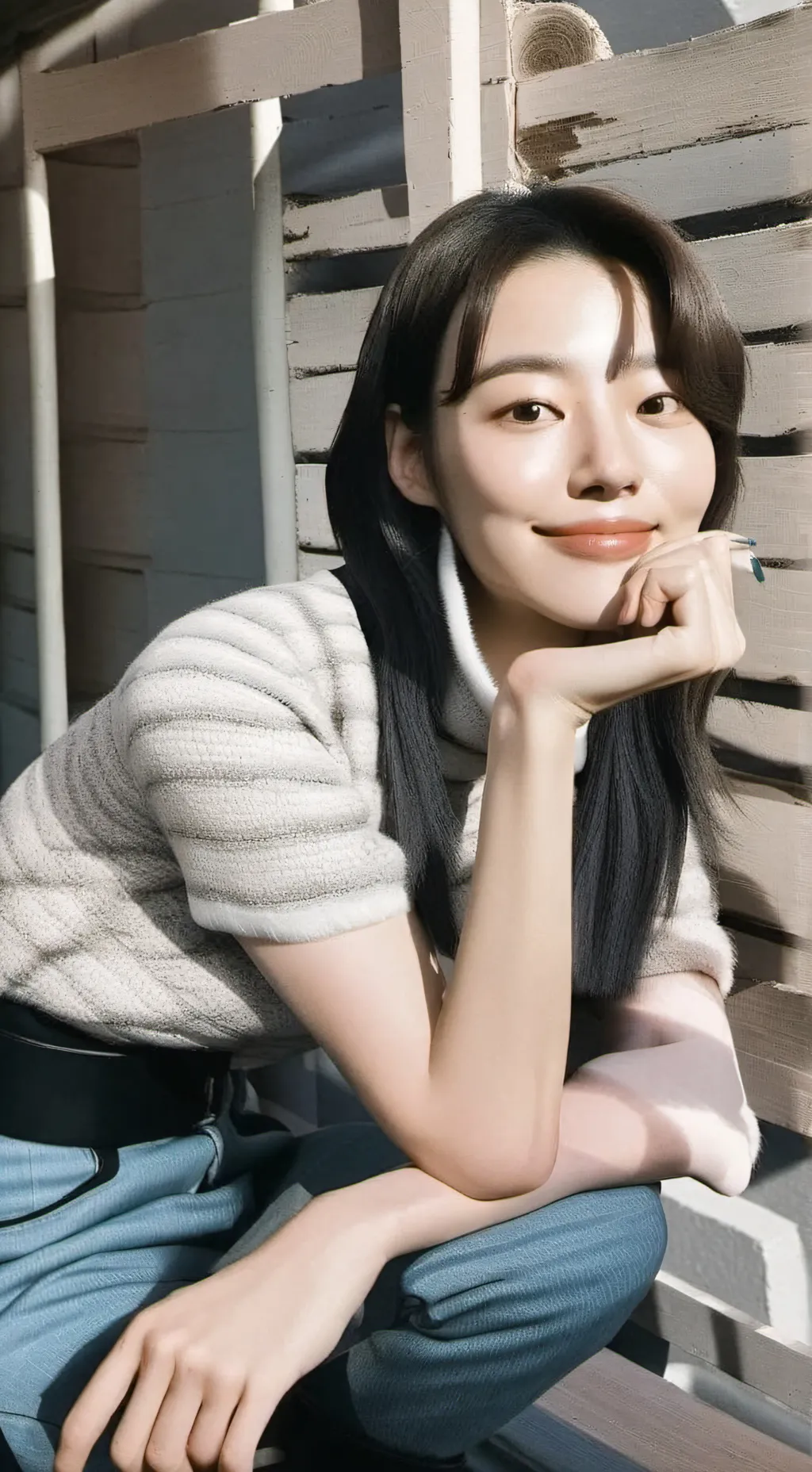 ai character: True beauty  background