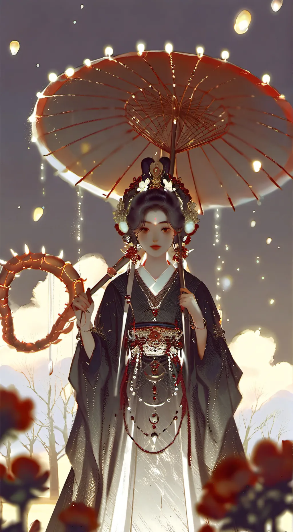 ai character: CH sky tentacle background