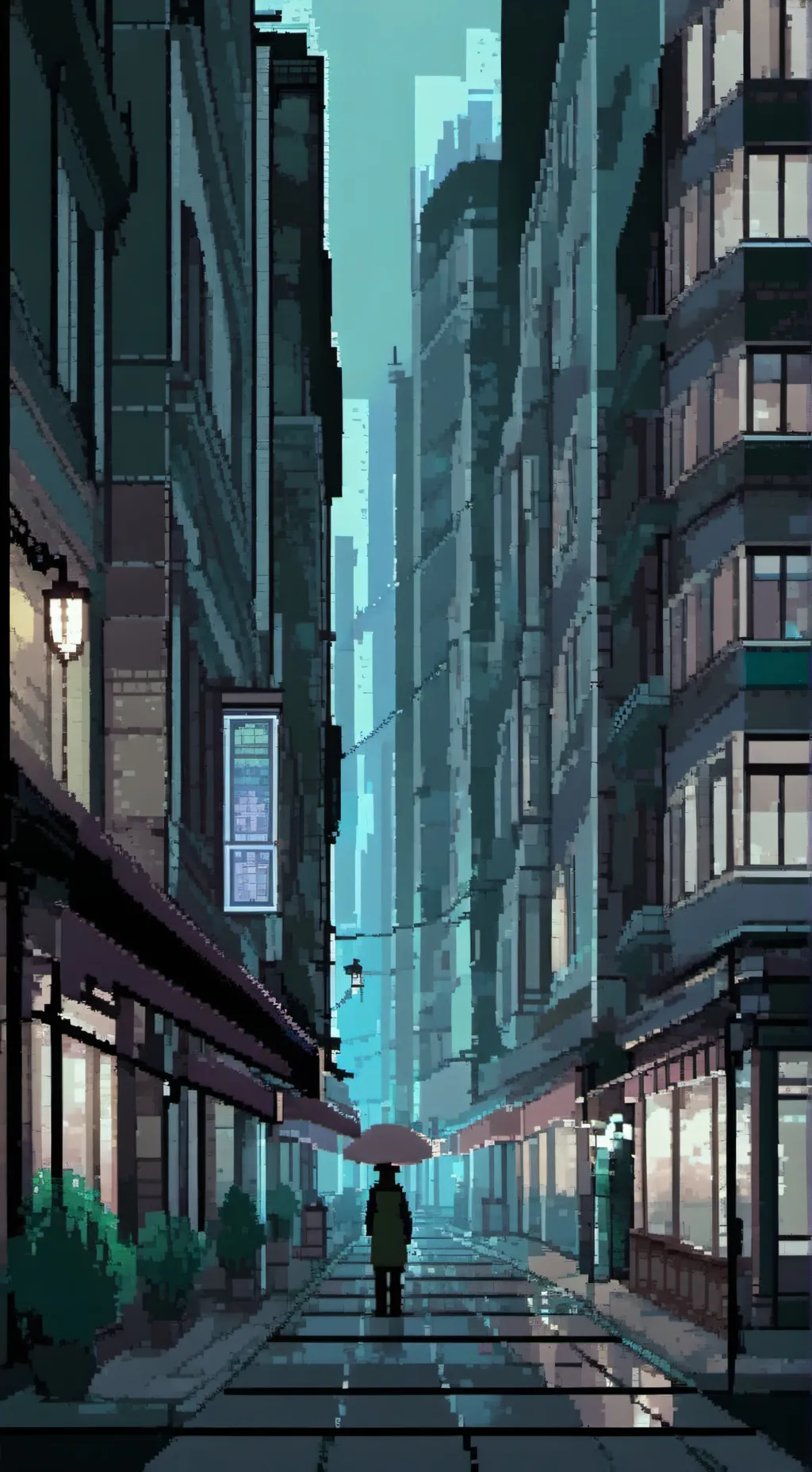 ai character: techno background