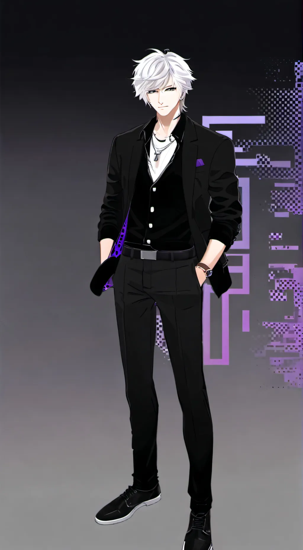 ai character: focus background