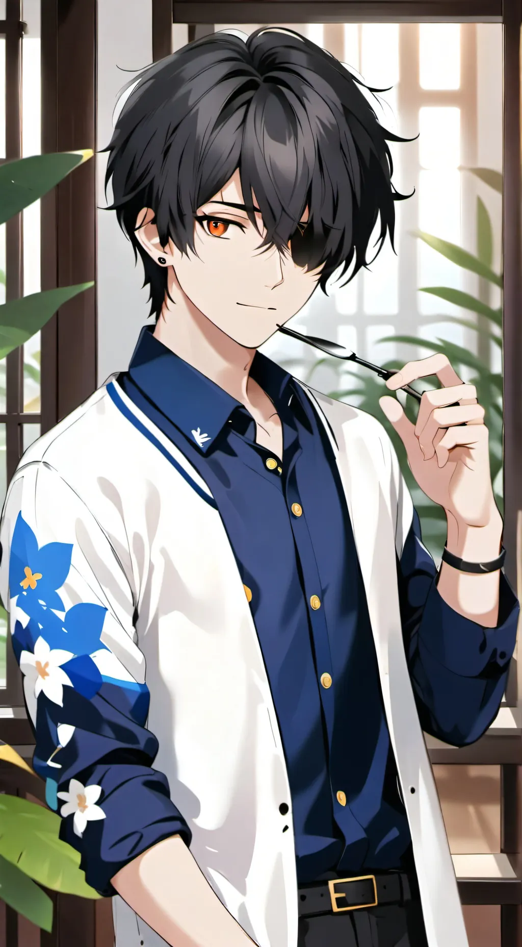 ai character: MHA  acampamento  background