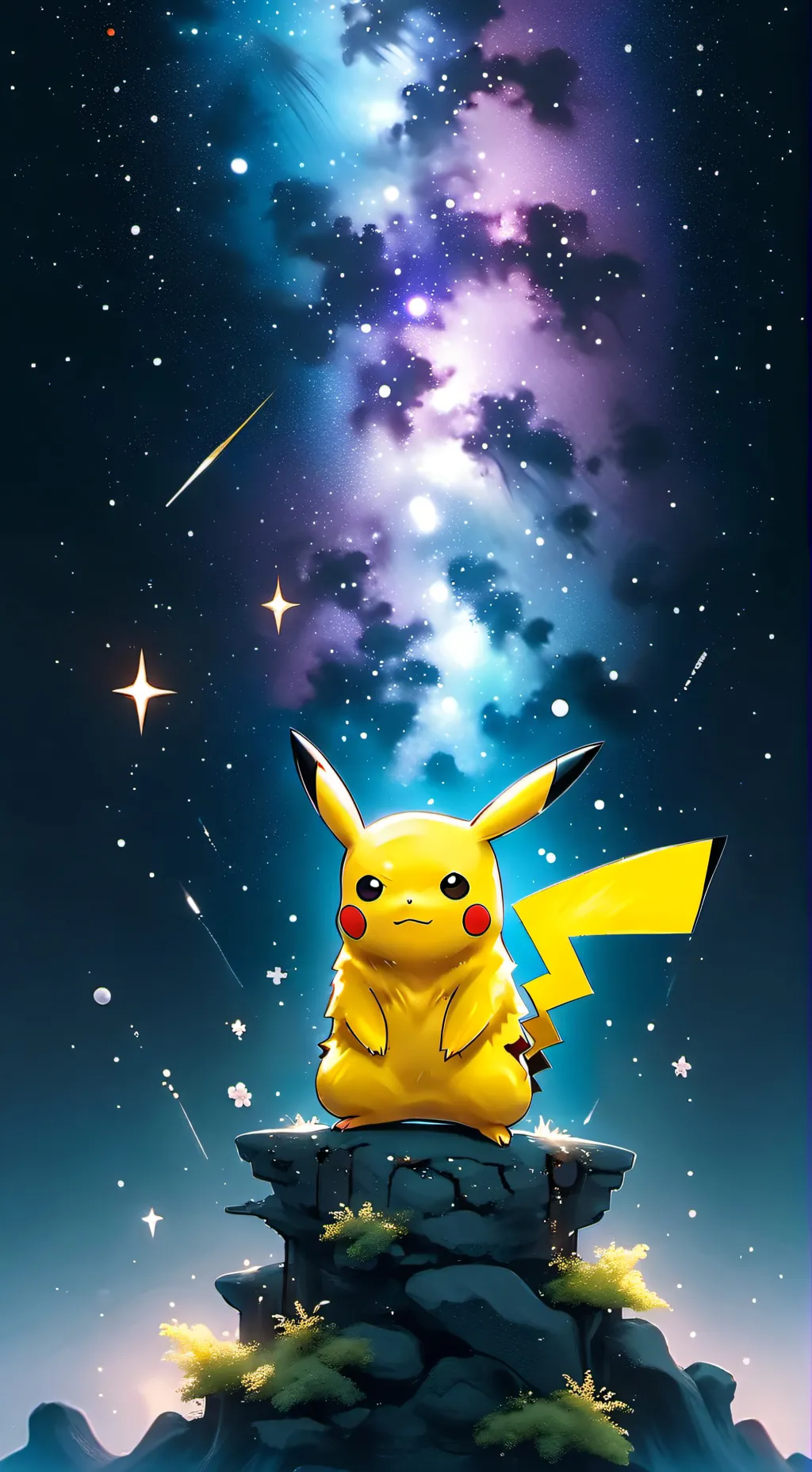 ai character: Pikachu background