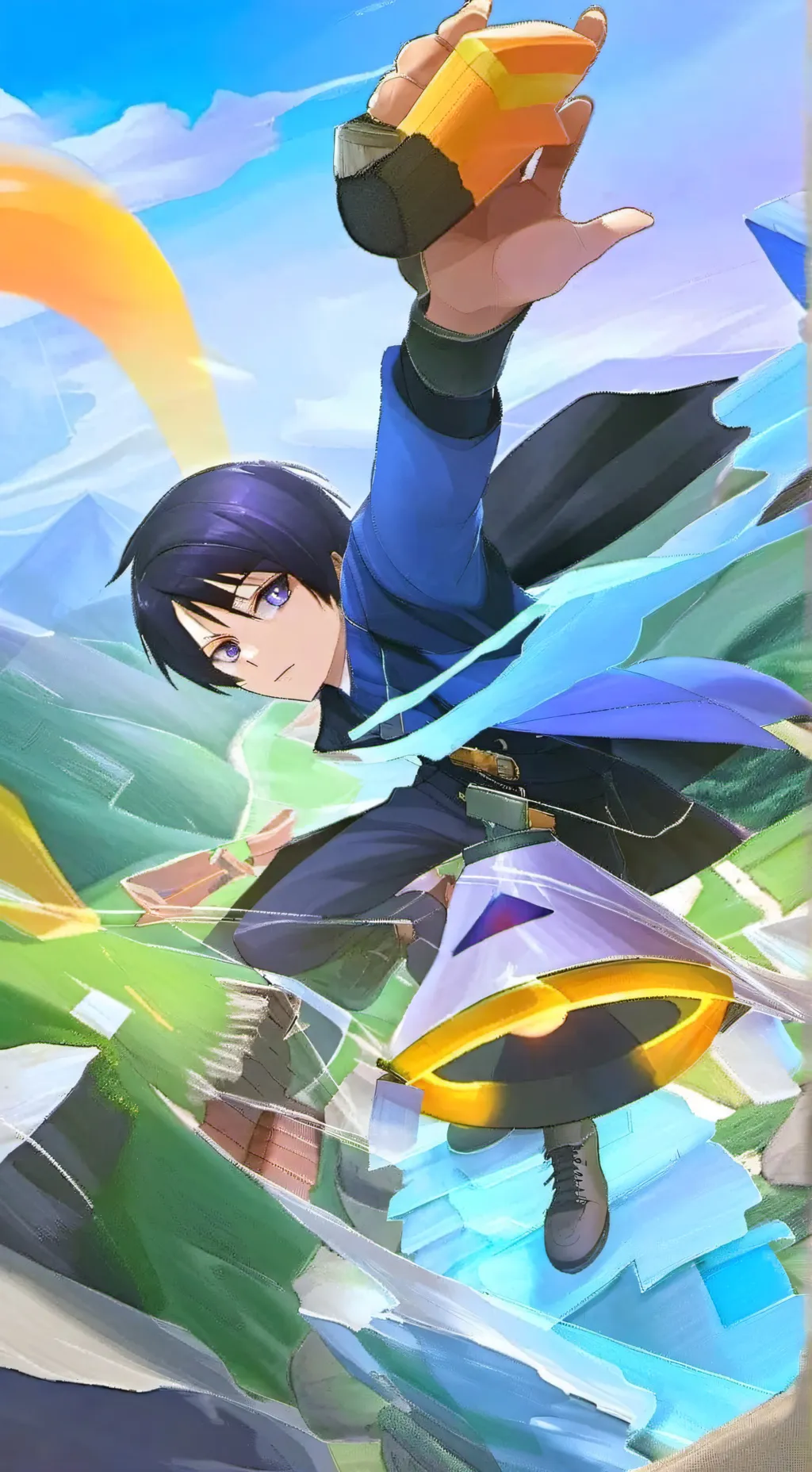 ai character: Wanderer bff crush background