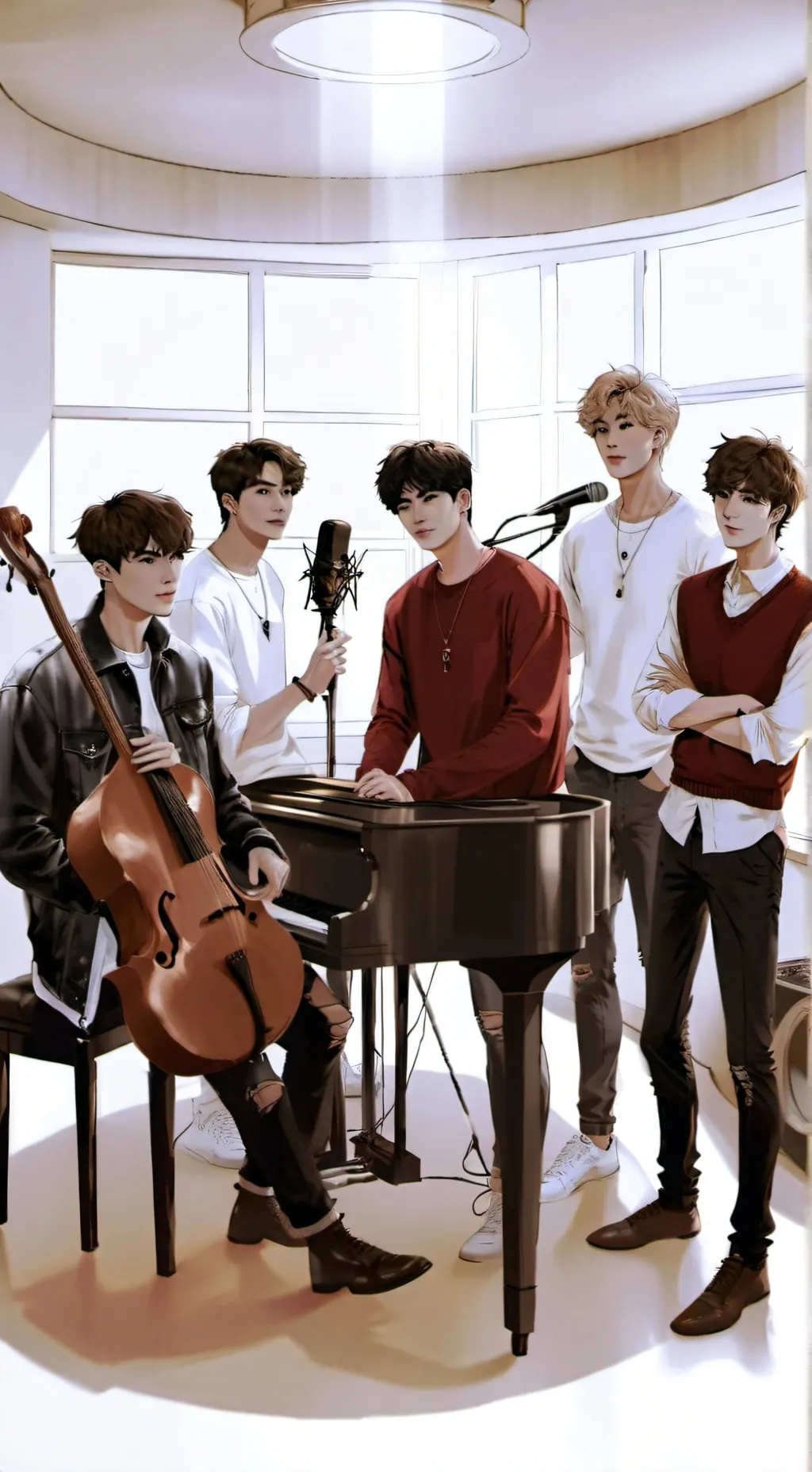 ai character: bts background