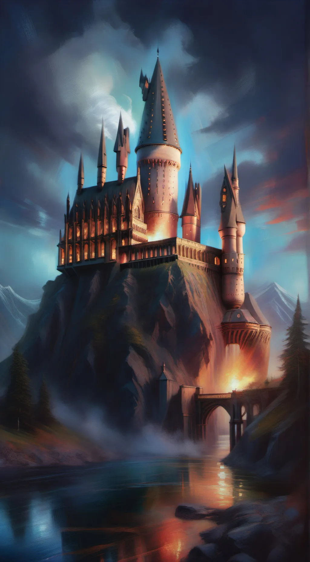 ai character: Hogwarts background