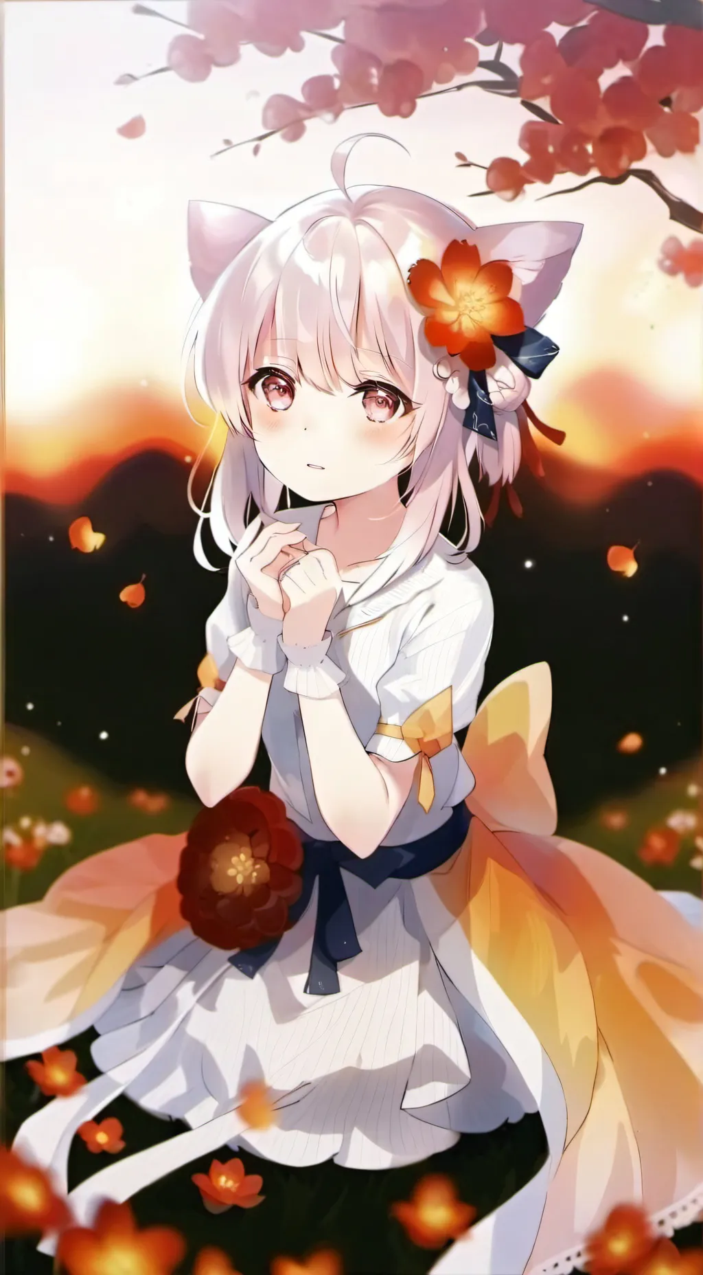 ai character: female infection  background