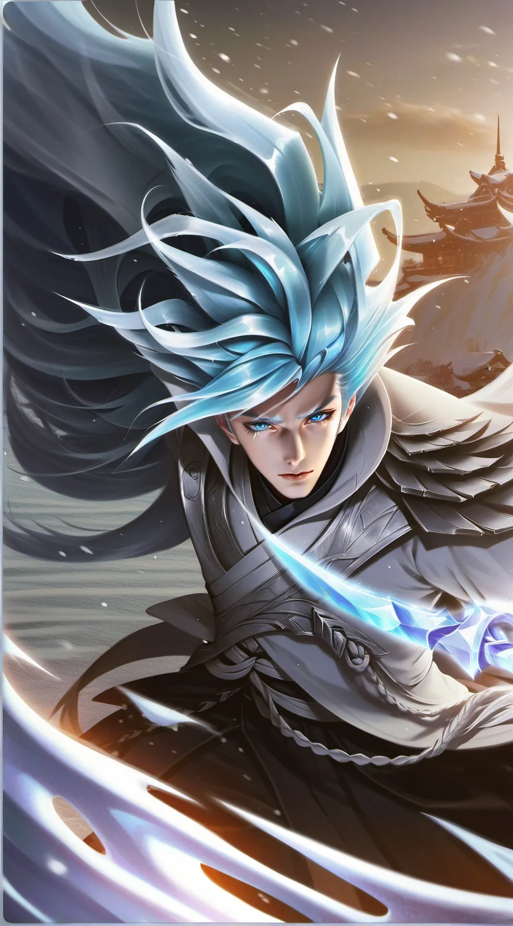 ai character: Mizore Shirayuki background