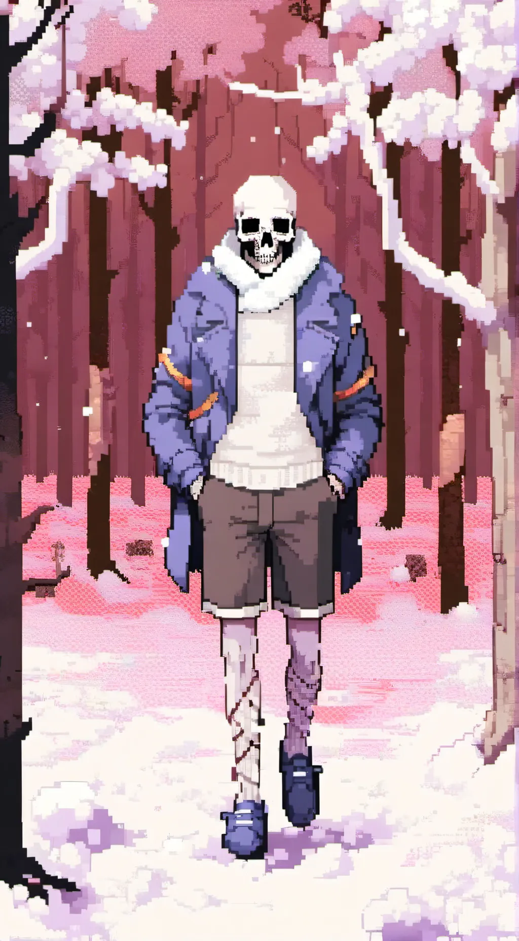 ai character: sans the sceleton background