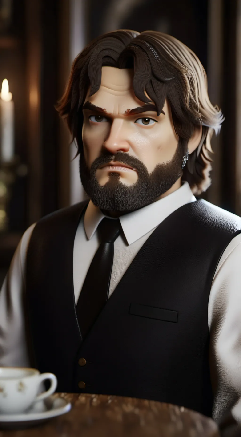 ai character: Minecraft movie st background