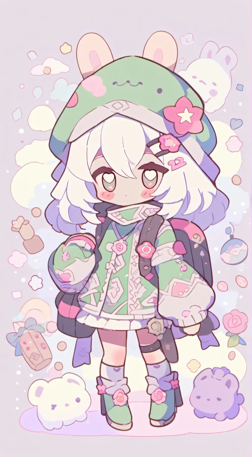 ai character: ℙ𝕀ℕ𝕂 𝔹𝕃𝕆𝕊𝕊𝕆𝕄 background