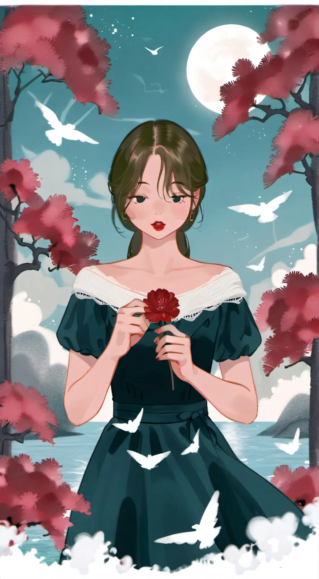 ai character: Freya  background