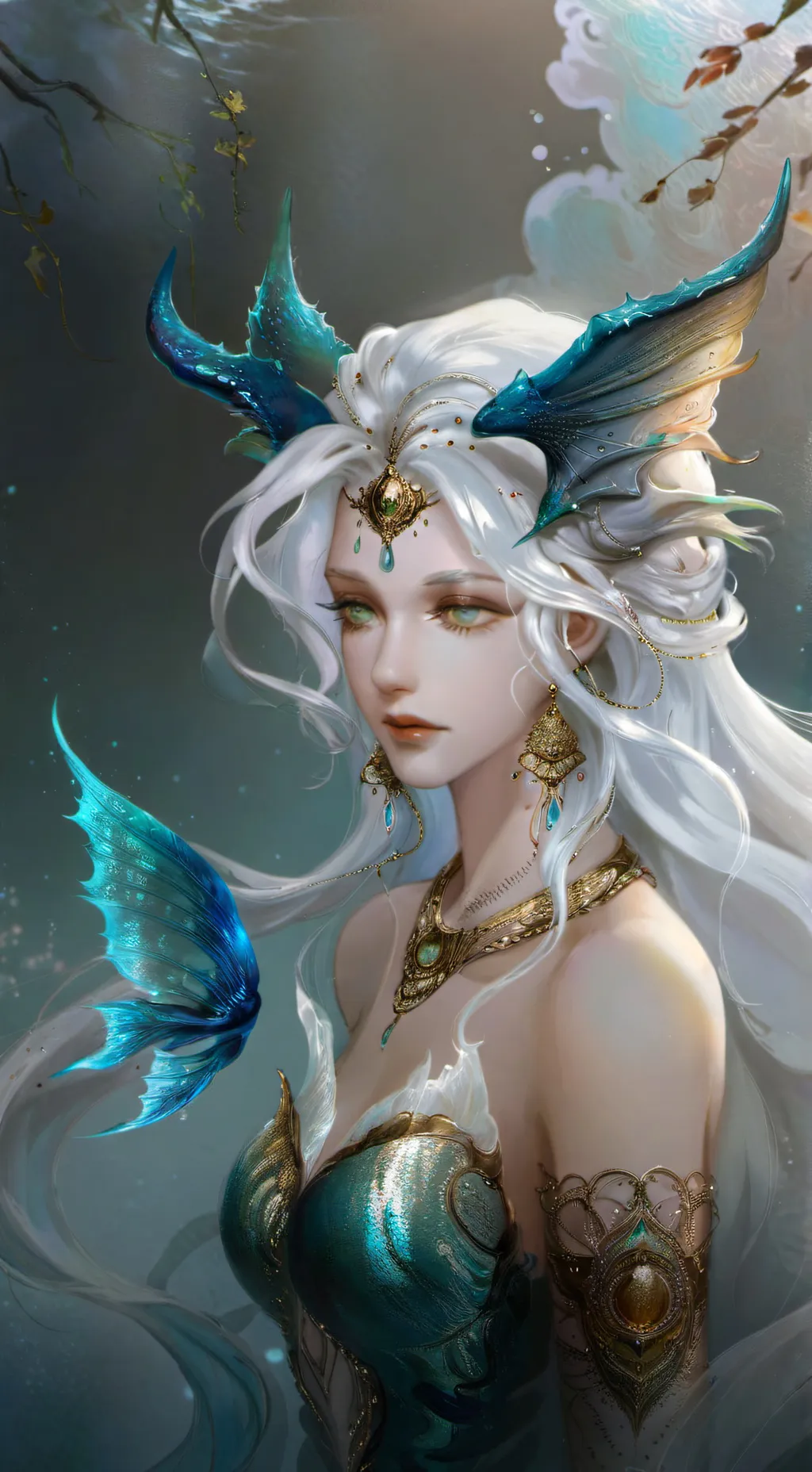 ai character: Lunar 🌙❄️ background