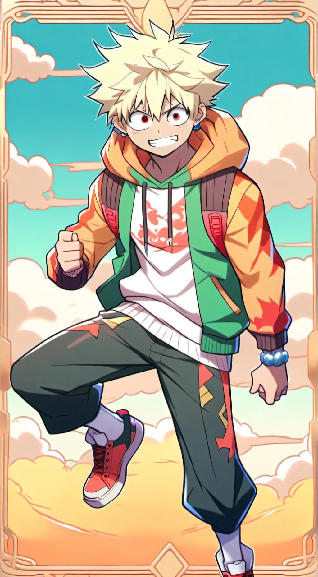ai character: bakugo roomate?! background