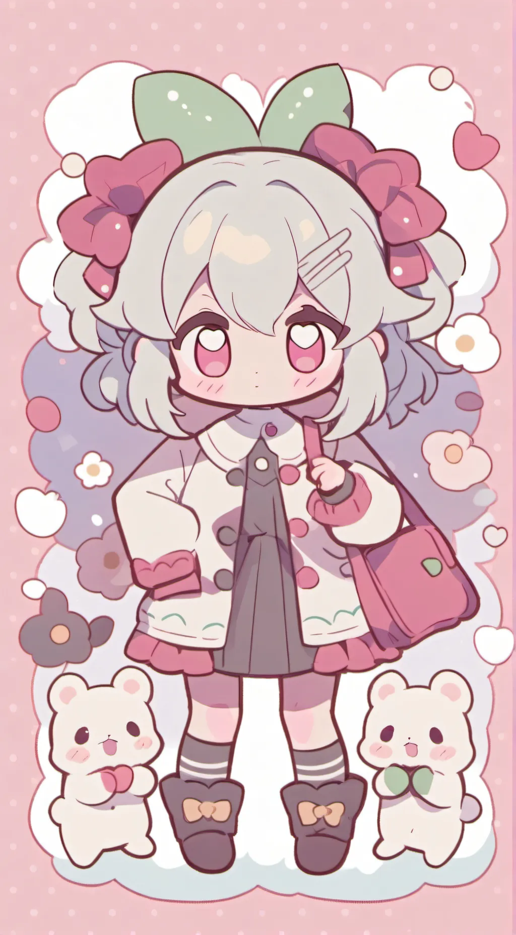 ai character: KNY as a family! background