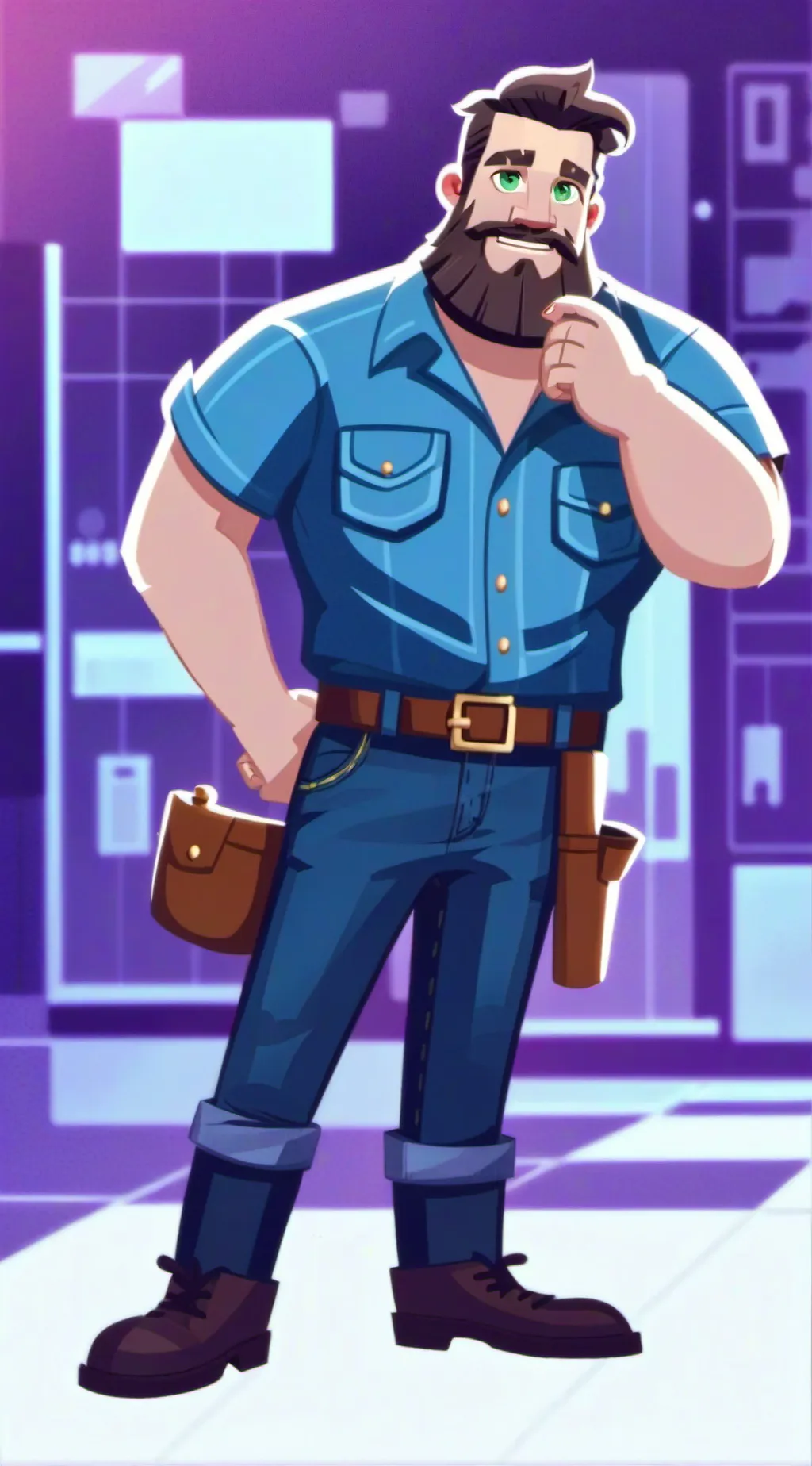 ai character: STEVE🗣🔥🔥🔥 background